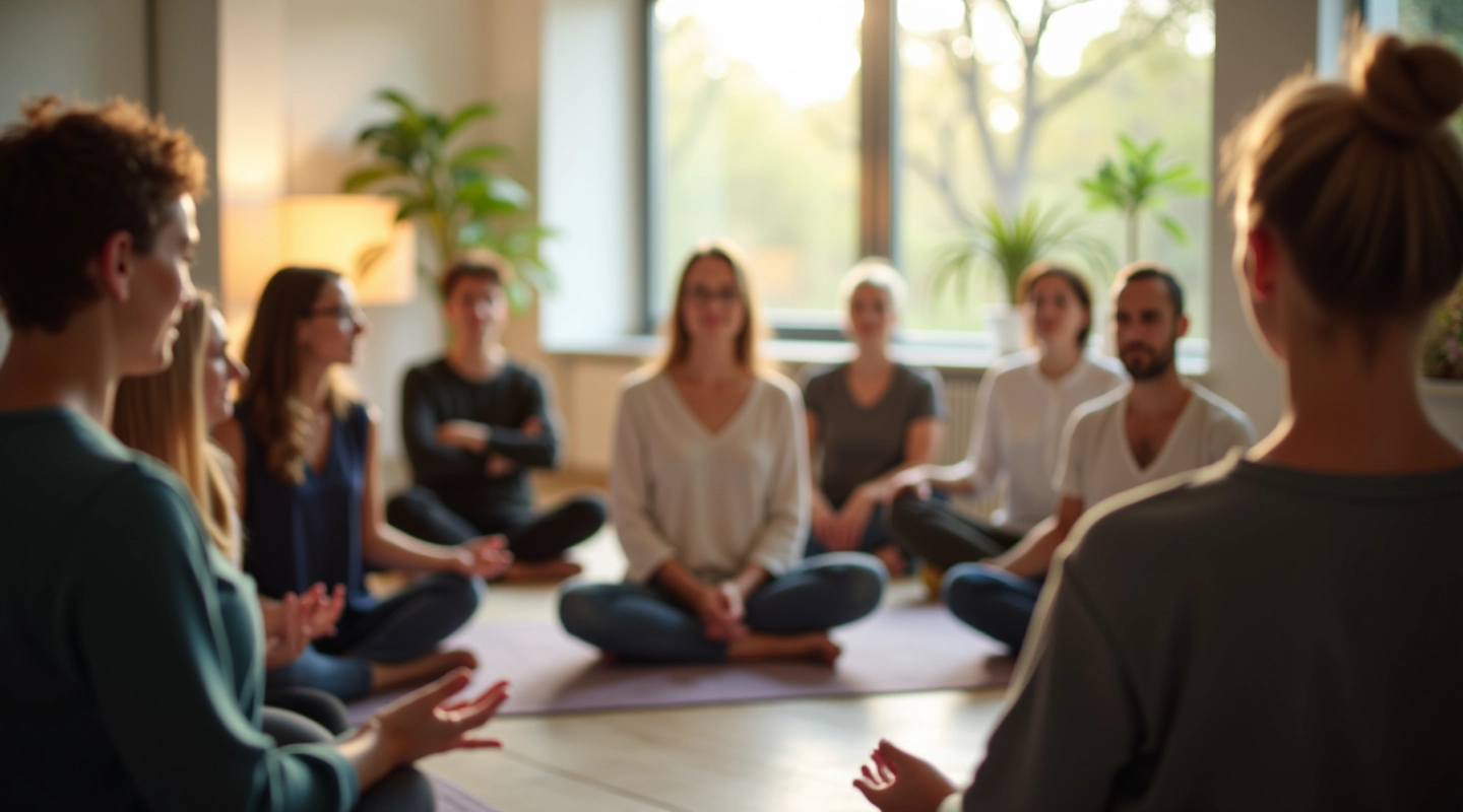 Groepstraining in emotioneel bewustzijn met deelnemers in een aangename omgeving